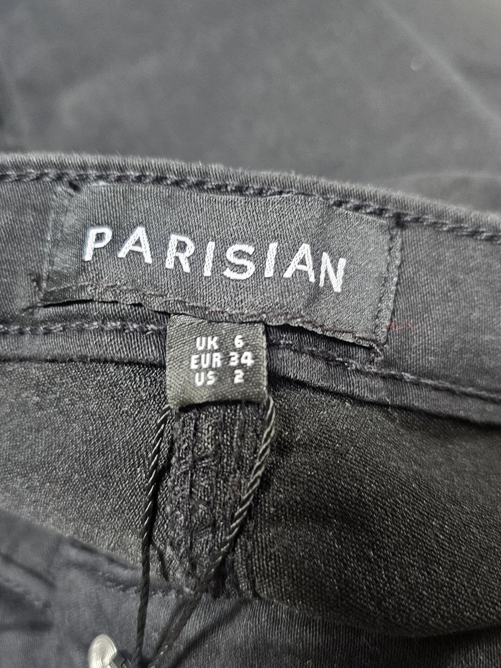 Parisian Works Black Lace-Up Skinny Jeans - Picture 4 of 5